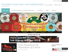 Tablet Screenshot of musicdawn.com